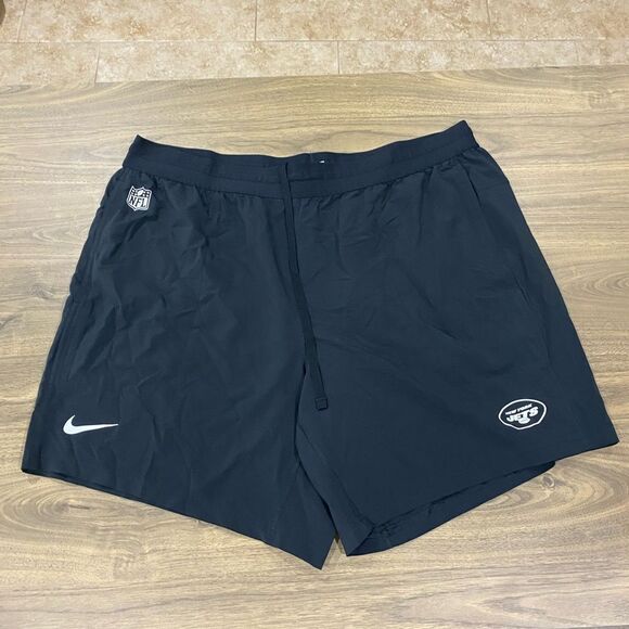 New York Jets Athletic Shorts Mens On Field Nike Dri Fit NFL - Picture 1 of 5